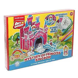 Набор д/творчества Игровой 3D пазл для раскр. ArtBerry®/Артберри/Mystery of Princess Kingdom (10флом+6 фигур д/сбор.+игр.поле) 37309 316116