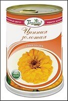 Цветок в банке Цинния золотая (77020) (9,8х7,8) 2324633 — 1