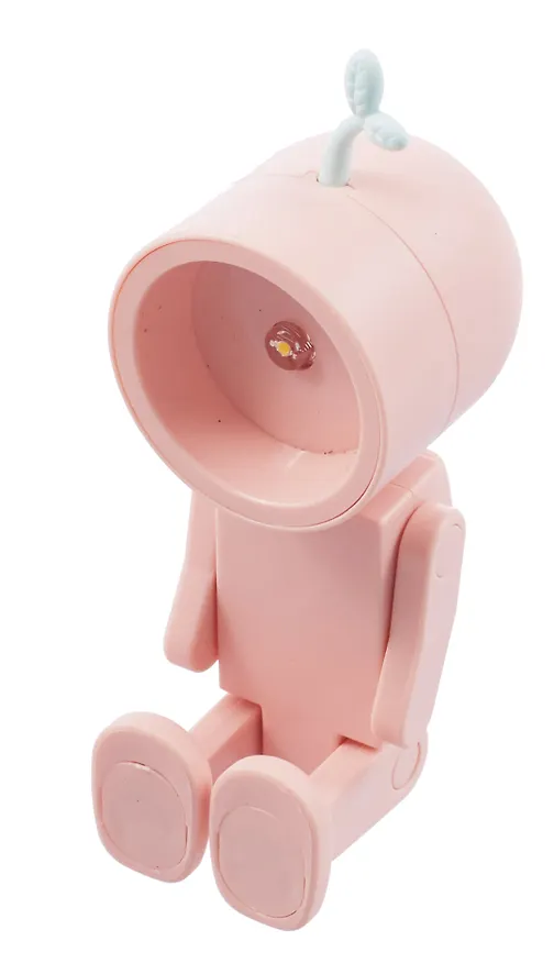 Мини-лампа LED Робот (розовая) (пластик) (10х4) (12-LIGHT-534) 3127314 — 5