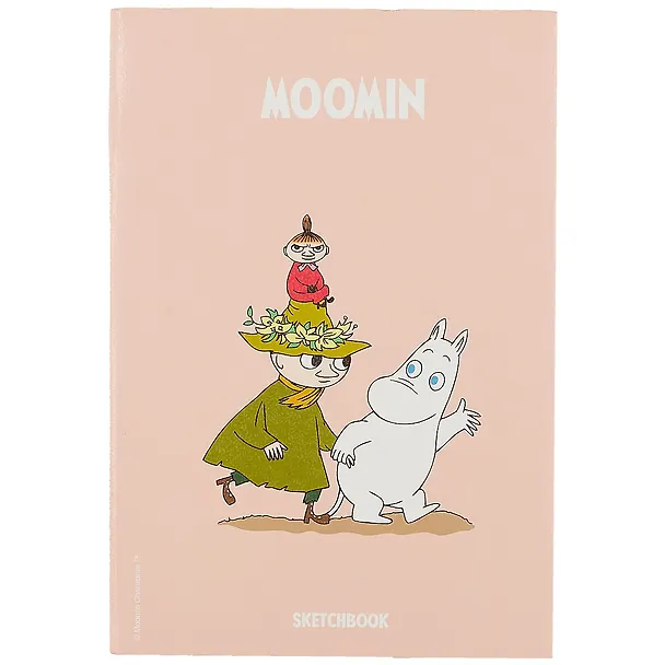 Скетчбук MOOMIN Муми-тролль и Снусмумрик с малышкой Мю (112л) (14,5х21) 2906670 — 1
