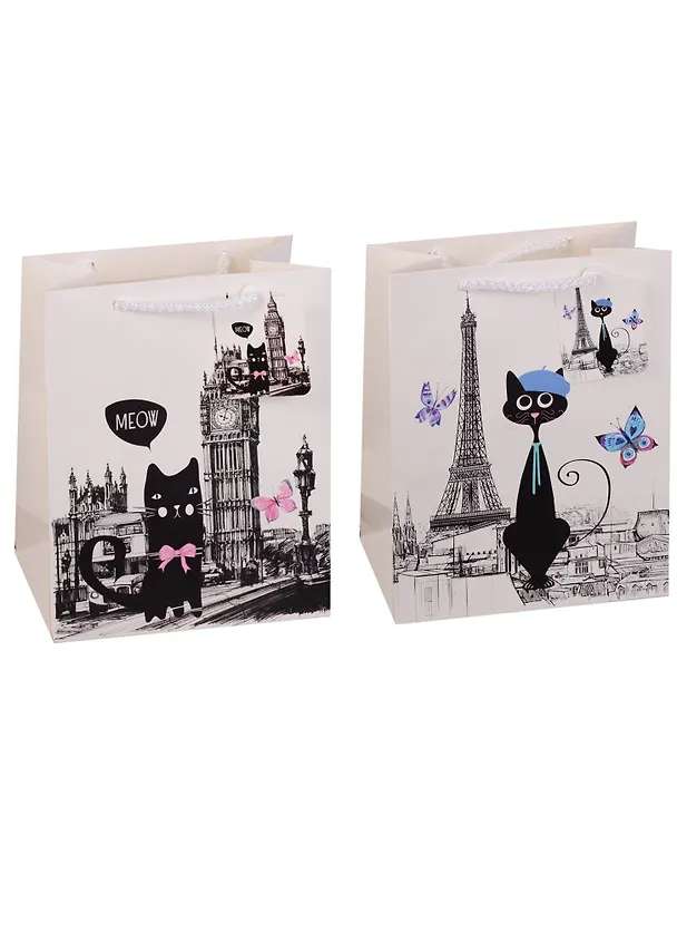 Пакет подарочный бумажный А5 "Cat traveller", детский 243496 — 4