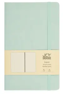 Книга для записей А5 96л кл. "Joy Book. Сахарный лед" иск.кожа, тонир.блок, скругл.углы, ляссе, резинка, карман на задн.форзаце