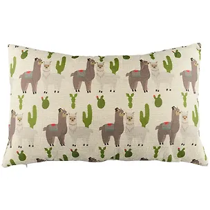 Подушка прямоугольная Ламы с кактусами(текстиль)(28х48) 2646316