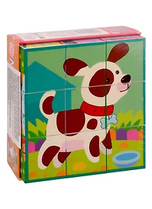 Умные кубики  в поддончике. 9 штук. Любимчики