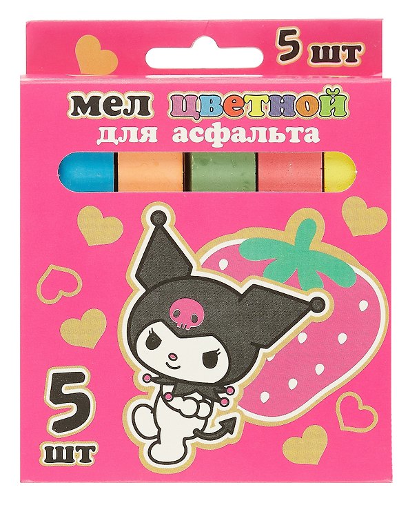 Мелки цветные "Kuromi" 5 цветов, Jumbo 3047413 — 1