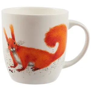 Кружка Наглая рыжая морда Белка 380 мл. в подарочной коробке