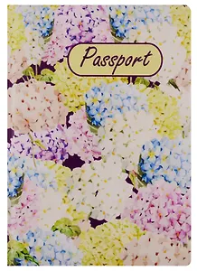 Обложка для паспорта Гортензии (ОП2017-172)