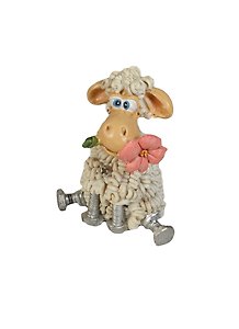 Фигурка Овечка с цветком (7см) (450-435) (Авангард)
