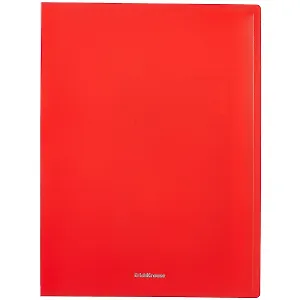 Папка 30ф А4 "Matt Classic" пластик, красный, Erich Krause