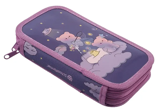 Пенал 2 отделения "Мишки волшебники" 19*10,5 см 3024187 — 2