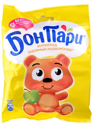 Мармелад фруктовый БОН ПАРИ Медвежата, 75г 2955708