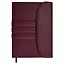 Ежедневник недат. А5 160л "Плезир" бордовый, иск.кожа, тв.переплет, блинт.тиснение, офсет, ляссе — 2995297 — 1