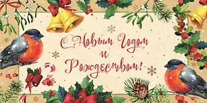 Открытка новогодняя [РН221-0854]