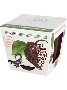 Набор д/выращивания растений Plant Republic, Перец острый Тринидад Скорпион Шоколадный