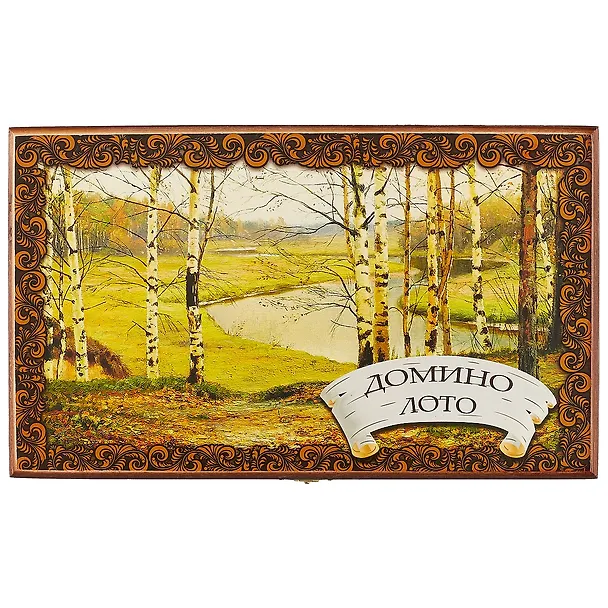 Набор лото, домино Березы (26х15х10) (123-096) 2603919 — 2