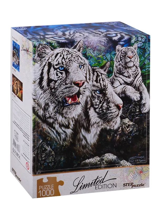 Пазл Найди 13 тигров (Limited Edition) Step puzzle 1000 эл.,68*48см.. 79808 2720296 — 1