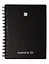 Записная книжка «PREMIUM. Black» А6, 80 листов в клетку, спираль, Listoff — 3149181 — 1