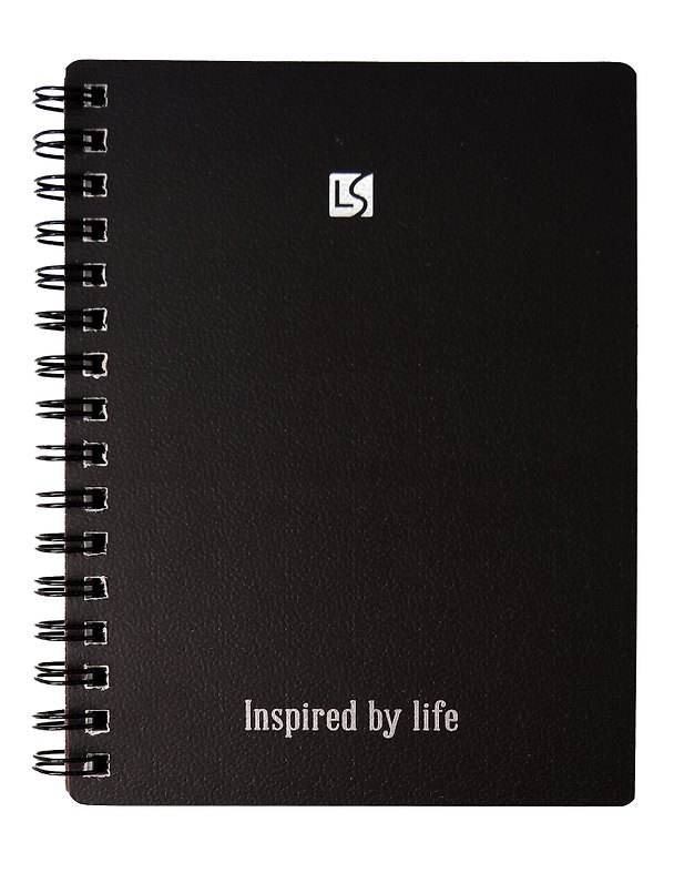 Записная книжка «PREMIUM. Black» А6, 80 листов в клетку, спираль, Listoff 3149181 — 1
