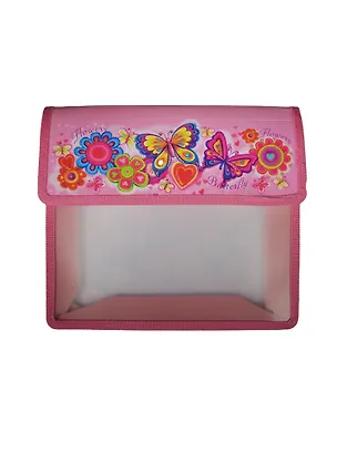 Папка для тетрадей А5 "БАБОЧКА" на липучке 23,6*20см, платсик, Феникс 237087