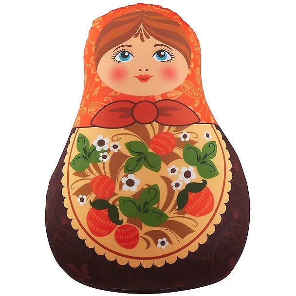 Игрушка-антистресс Матрешка хохлома (40х35) (АН2017-29) 2614353 — 1