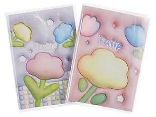 Записная книжка А7 68 листов, "Цветок 3D", в ассортименте 3025906