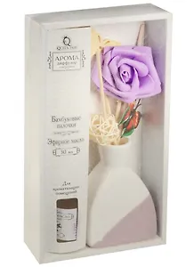 Подарочный набор диффузор с аромомаслом 30 мл Фиалка (23х12) (984860)