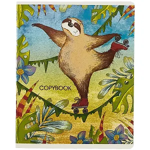 Тетрадь в клетку Феникс+, "Ленивцы", 48 листов, в ассортименте