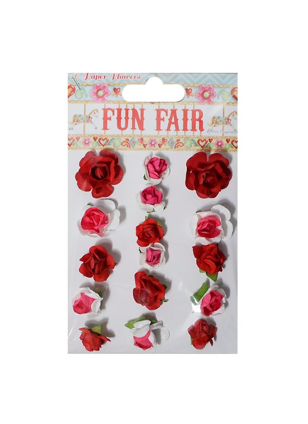 Цветочки бумажные Fun Fair (HCFW003) (16шт) (упаковка) 2439973 — 1