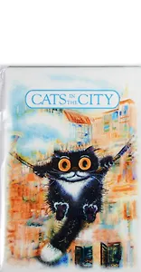 Магнит Cats in the City (Качели)