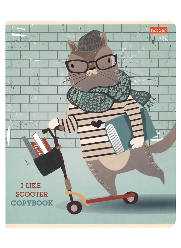 Тетрадь общая «I Like Sсooter», 48 листов в клетку, A5, в ассортименте - Hatber 2915513 — 2