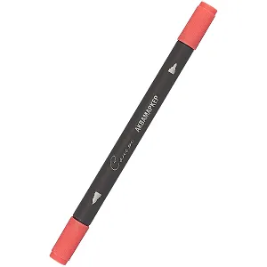 Маркер акварельный "Сонет", двухсторон., кисть и тонкий наконечник, карминовый, сонет