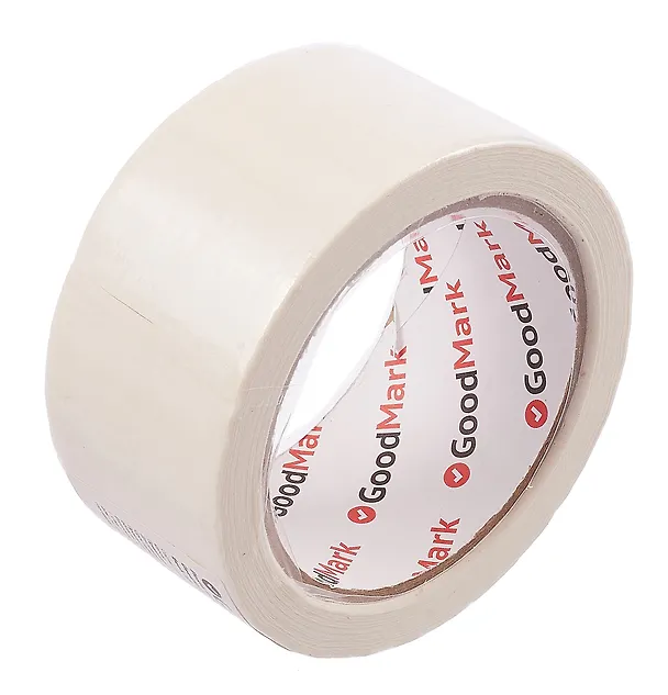 Лента клейкая малярная, белая, 48 мм х 25 м, GoodMark 3025101 — 2