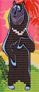 Алмазная мозаика ТМ Рыжий Кот Маугли (Лицензия/Союзмультфильм) 10х15см без подрамника, на картоне, с мольбертом НД-1589