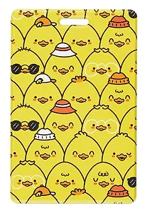 Чехол для карточек вертикальный Цыплята (паттерн) (ДК2024-466)