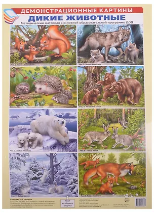 Книга Демонстрационные картины. Дикие животные. Методический материал к основной образовательной программе ДОО ()