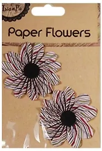 Набор для творчества Декоративные элементы цветы бумажные, 2шт, в асс.