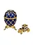 Яйцо пасхальное С каретой среднее (цв.синий) (JD0725A-3+JD0767-3) — 2522700 — 1