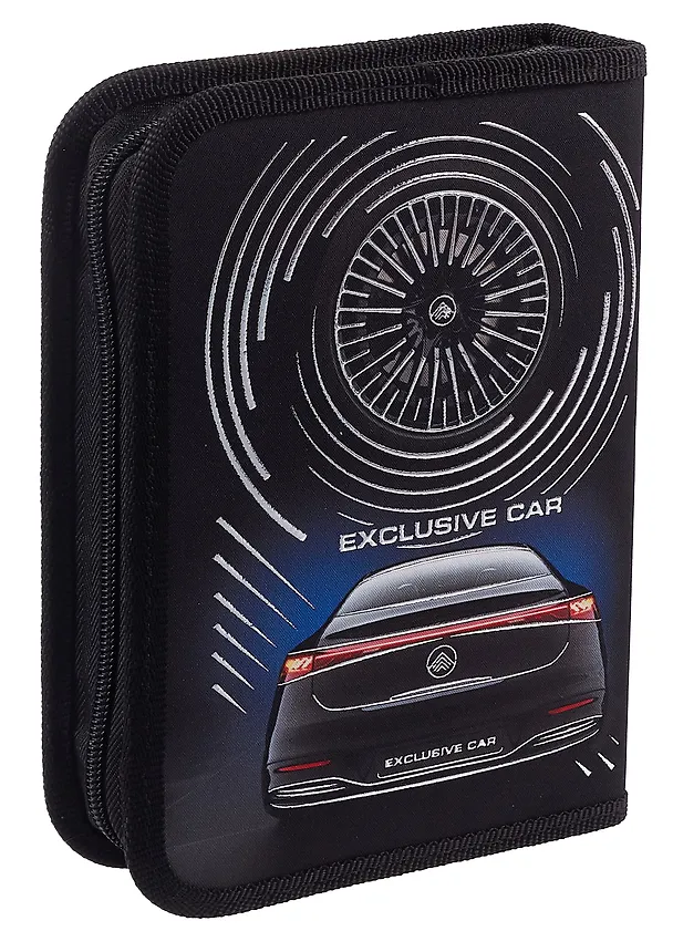 Пенал 1 отделение "Exclusive car" 20*14, ткань/картон 3080291 — 2