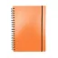 Записная книжка А6 80л кл. "Favorite Color. Neon Orange" спираль, пласт.обл., резинка — 3091822 — 1