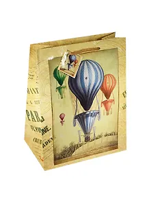 Пакет подарочный бумажный А4 "Воздушный шар" 26*32*13см, ламинат, Феникс-Презент