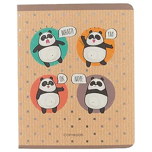 Тетрадь в клетку Unnika, "Каникулы панды", 48 листов, в ассортименте 249997