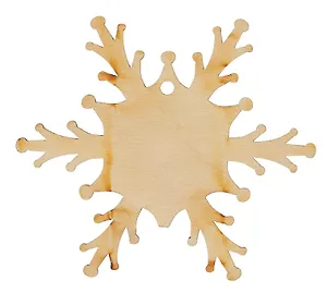 Заготовка деревянная. d=90 мм. Снежинка №11. -М: Лесовик