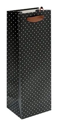 Пакет бутылочный 34,5*12,5*10 "Black shine" бум.мат.ламинат 3040568