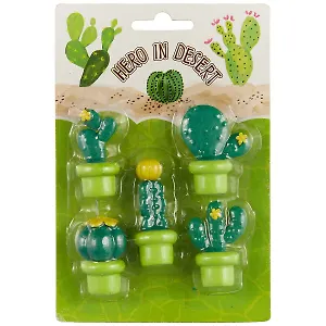 Набор ластиков «Кактусы», 5 штук