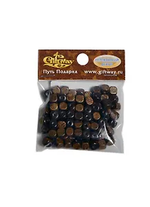 Деревянные бусины Квадратные темно-коричневые (00009504) (8мм) (упаковка)