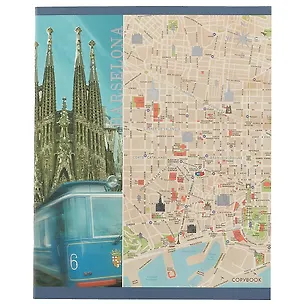 Тетрадь в клетку Unnika, "Маршрут построен", 48 листов, в ассортименте 244815