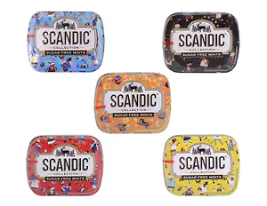 Конфеты SCANDIC collection без сахара со вкусом Клубничный микс, 14г