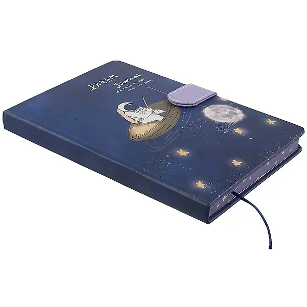 Блокнот с магнитной застежкой Космонавт и Луна Dream journal (256стр) (13х19) 2869400 — 2