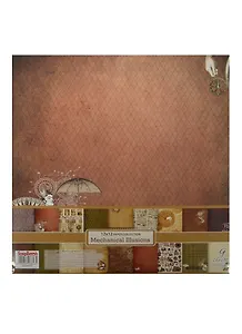 Набор бумаги д/скрапбукинга Механические Иллюзии (SCB220603200B) (30,5х30,5см) (9 л.) (190 гр/м)