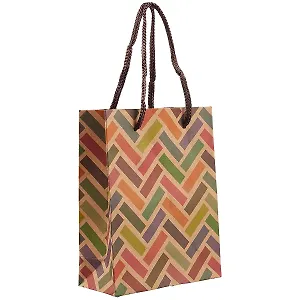 Подарочный пакет «Яркий зигзаг», А6